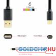 AXAGON USB2.0 A-M - microUSB-M 0,2m Black