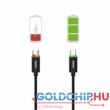 Hama Charging/Data USB Type-C with LED Indicator cable 1m Black