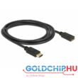 DeLock DisplayPort 1.2 extension cable 4K 60 Hz 2m Black