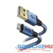 Hama Reflective Charging/Data Lightning cable 1,5m Blue