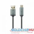 Canyon Fast charge  and  data transfer cable with smart LED indicator USB Type C 1m Grey