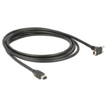DeLock Cable FireWire 9 pin male 90° angled with screws > 6 pin male 3m