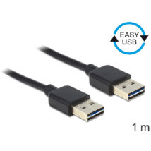 DeLock USB2.0-A apa > apa 1m kábel Black