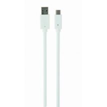 Gembird CCP-USB3-AMCM-W-0.1M USB 3.0 AM to Type-C cable (AM/CM), 0,1m White