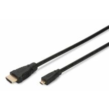 Assmann HDMI-microHDMI High Speed Ethernet connection cable type D - A M/M 2m Black
