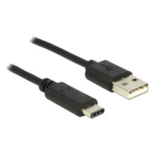 DeLock Cable USB 2.0 Type-A male > USB Type-C 2.0 male 0.5m Black