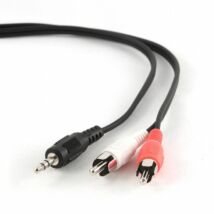 Gembird 3,5 jack/2RCA audio kábel 2,5m Black