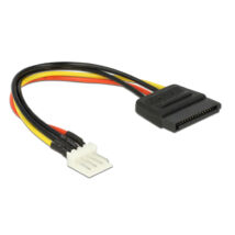 DeLock Power Cable SATA 15 pin male > 4 pin floppy male 15cm