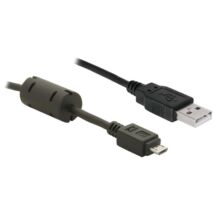 DeLock USB2.0A apa -  Micro-B USB  apa kábel, 1m