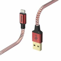 Hama Reflective Charging/Data Lightning cable 1,5m Red