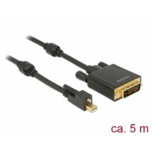 DeLock Mini Displayport 1.2 male with screw > DVI-D (Dual Link) male 4K Active Cable 5m Black
