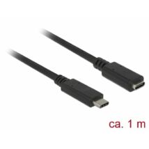 DeLock SuperSpeed USB3.1 Gen1 USB Type-C male > female 3 A cable 1m Black