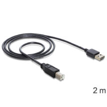 DeLock Cable EASY-USB 2.0 Type-A male > USB 2.0 Type-B male 2m Black