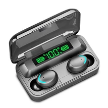Goldchip F9-5 TWS vezeték nélküli Bluetooth fülhallgató - fekete /Sérült csomagolás/