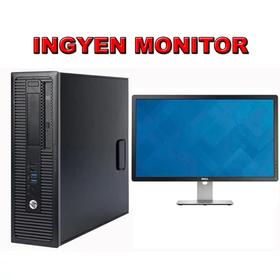 HP EliteDesk 705 G3 SFF AMD A6-9500 / 8GB DDR4 / 500GB SATA3 HDD + INGYEN MONITOR