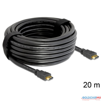 DeLock Cable High Speed HDMI with Ethernet – HDMI A male > HDMI A male 20m
