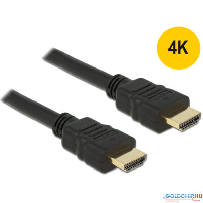 DeLock HDMI male/male  összekötőkábel 4K 1,5m Black