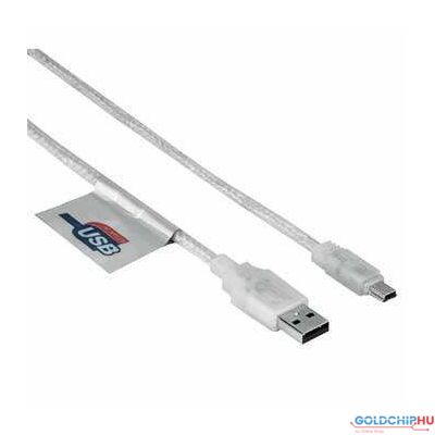 Hama USB- Mini USB összekötő kábel White