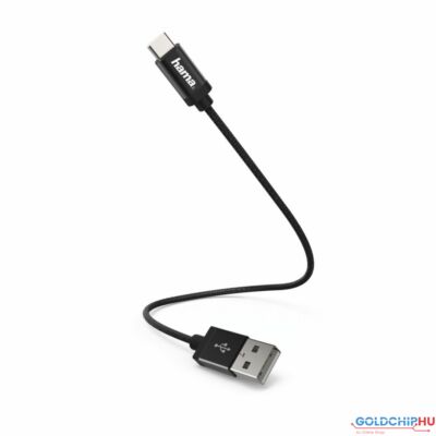 Hama USB TYPE-C Adatkábel Black