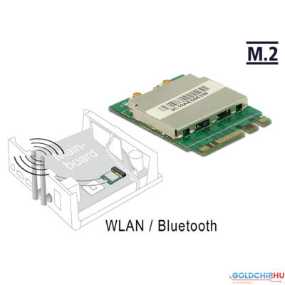 DeLock Module M.2 Key A+E male > WLAN 11ac/a/b/g/n + Bluetooth 4.0