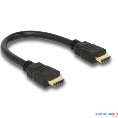 DeLock Cable High Speed HDMI with Ethernet – HDMI A male > HDMI A male 4K 25cm