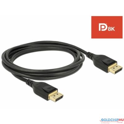 DeLock DisplayPort cable 8K 60 Hz 2m DP 8K certified