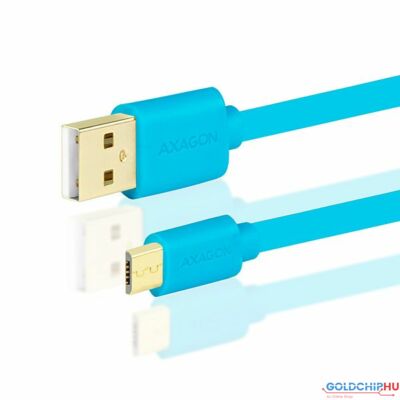 AXAGON USB2.0 A-M - microUSB-M 1m Blue