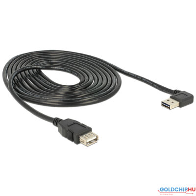 DeLock Extension cable EASY-USB 2.0 Type-A male angled left / right > USB 2.0 Type-A female 3m