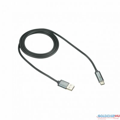 Canyon Fast charge  and  data transfer cable with smart LED indicator USB Type C 1m Grey