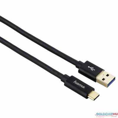 Hama USB-C USB 3.1 Gen 2 USB-C Plug – USB-A Plug 10 Gbit/s Cable 1m Black