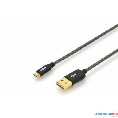 Ednet USB2.0 Sync/Charger Cable Metal Colored 1m Black